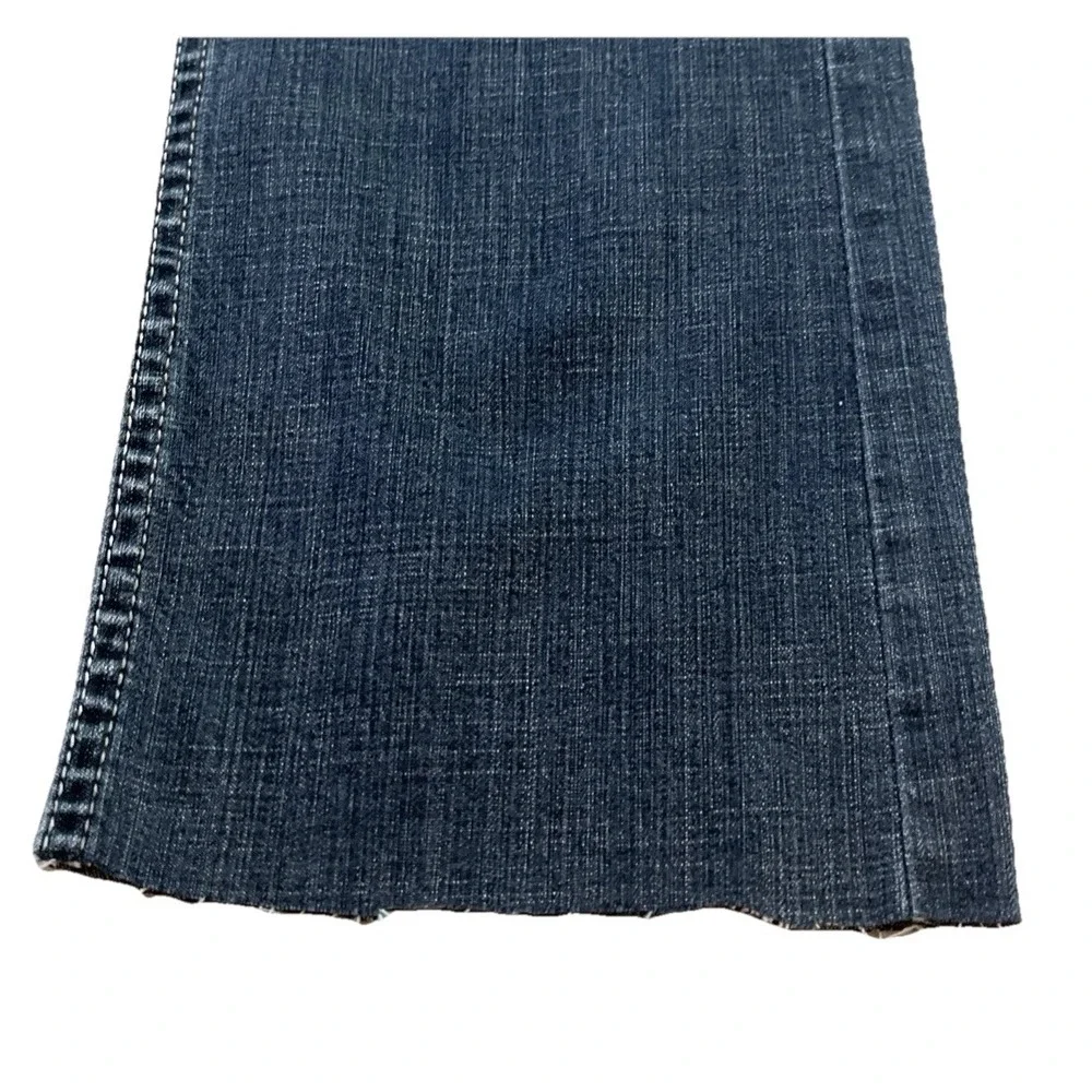 Lee Denim Blue Jeans Women's Size 6 Blue Raw Hem Straight‎ Inseam 29